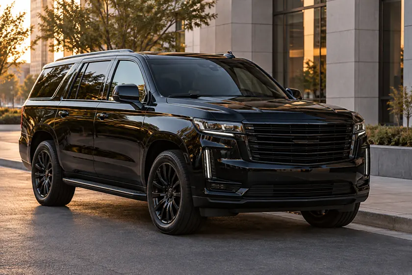 Black luxury suv for private New York City rides